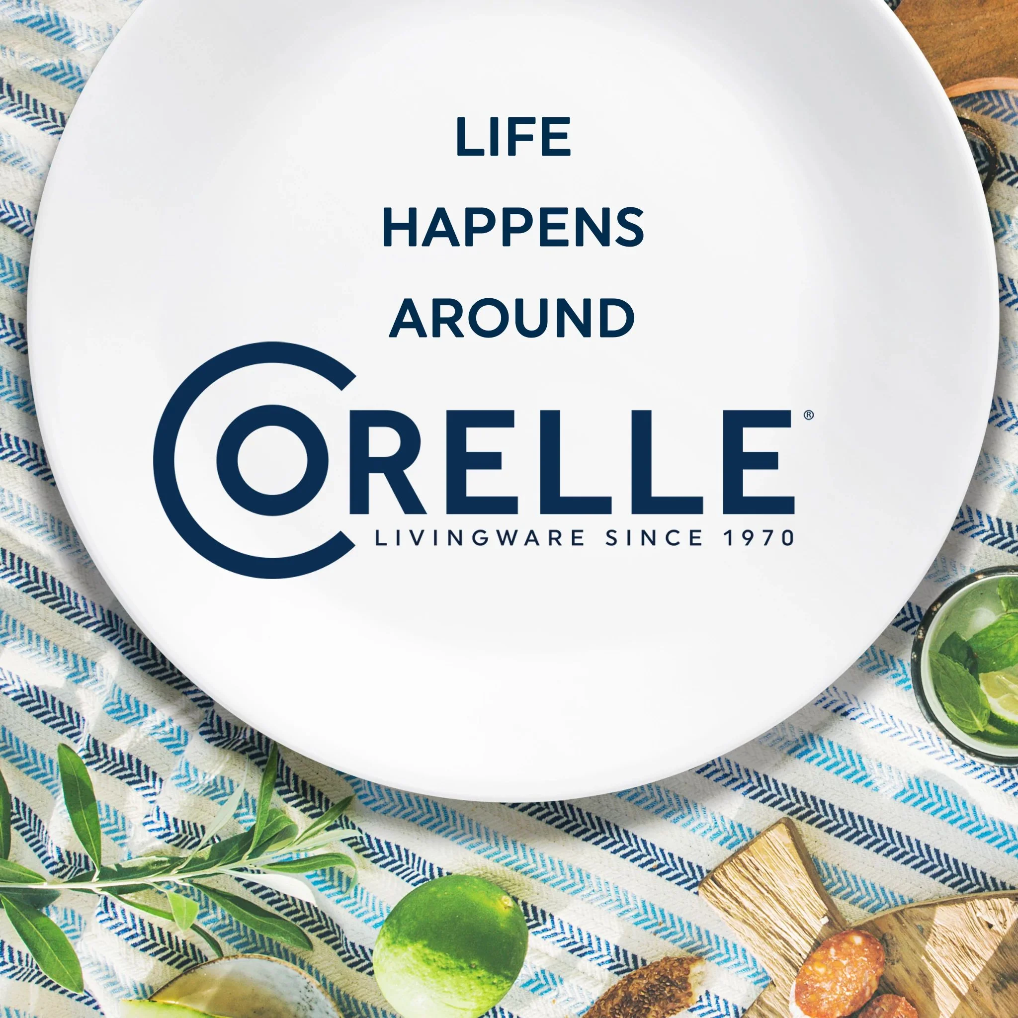 Corelle® Square Splendor 18-piece Dinnerware Set, Service for 6 - Image 8